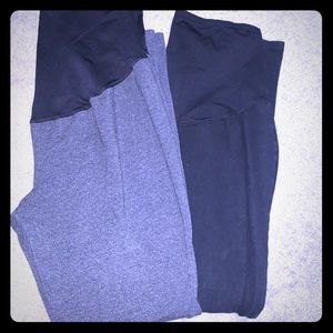 2 pair of maternity leggings